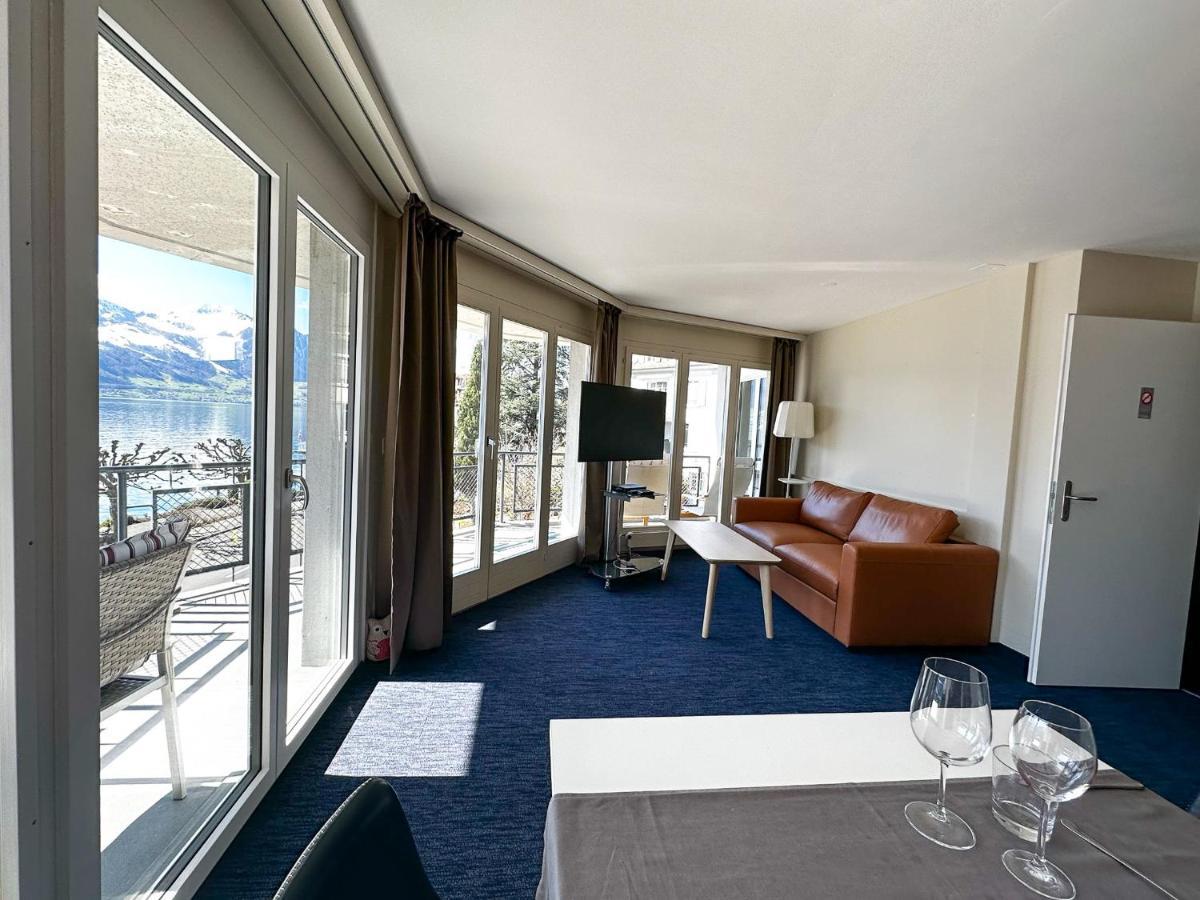 Seehotel Riviera At Lake Lucerne Gersau Exteriör bild