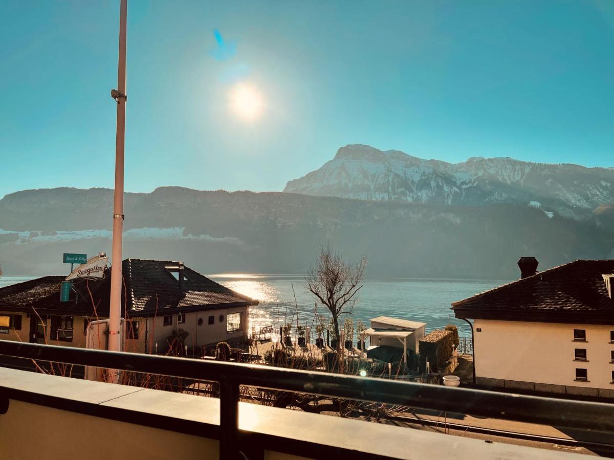 Seehotel Riviera At Lake Lucerne Gersau Exteriör bild