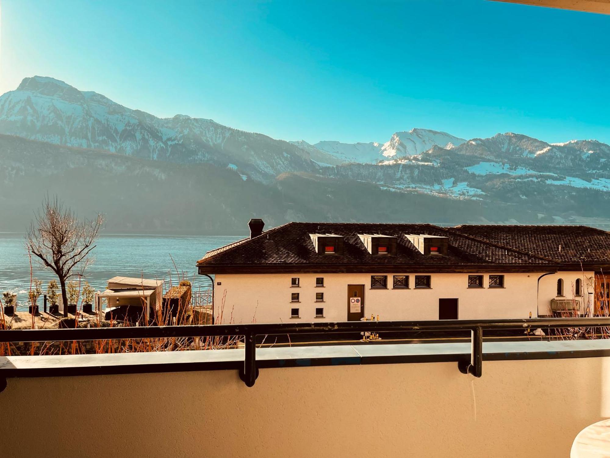 Seehotel Riviera At Lake Lucerne Gersau Exteriör bild
